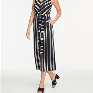 Ann Taylor Factory Striped Jumpsuit